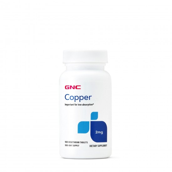 Cupru, 2 mg, 100 tablete - GNC