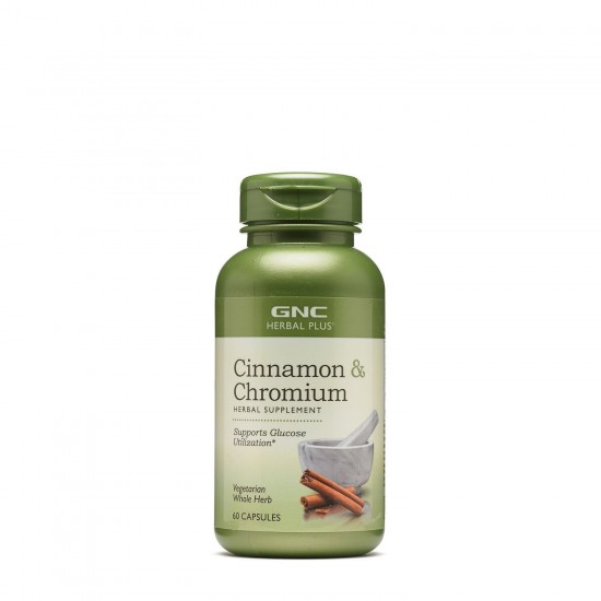 GNC Herbal Plus®Extract Standardizat de Scortisoara si Crom, 60 cps