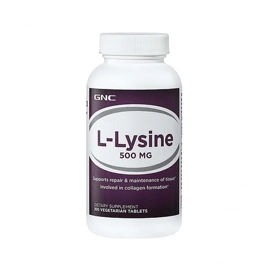 L-Lysine, 500 mg, 100 tablete - GNC