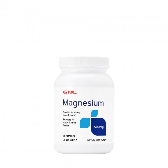 Magneziu 500 mg, 120 capsule - GNC