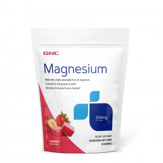 Magneziu, 250 mg, 60 caramele - GNC