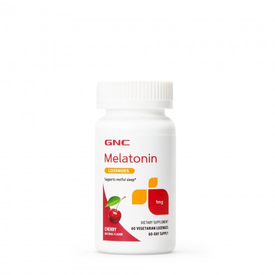 Melatonina cu aroma de cirese 1 mg, 60 tablete - GNC