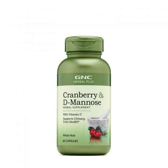 Merisor si D-Manoza + Vitamina C Herbal Plus, 60 capsule - GNC