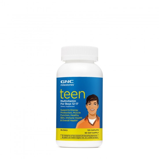 Multivitamine pentru baieti intre 12-17 ani Teen Milestones, 120 tablete - GNC
