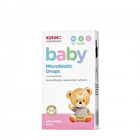 Picaturi pentru bebelusi Microbiotic Drops Milestones Baby, 30 ml - GNC