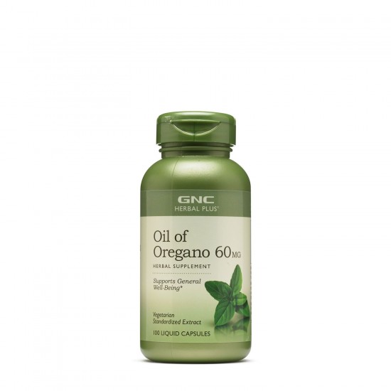 Ulei de Oregano 60 mg Herbal Plus, 100 capsule - GNC