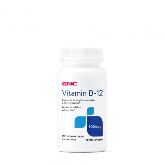 Vitamina B-12 500 mcg, 100 tablete - GNC