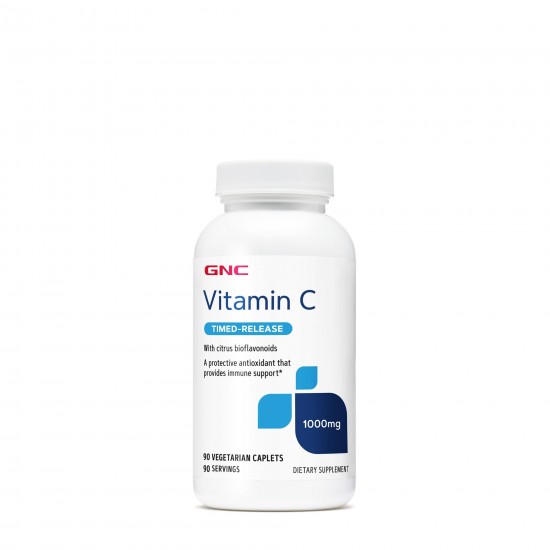 Vitamina C 1000 mg cu bioflavonoide, 90 tablete vegetale - GNC