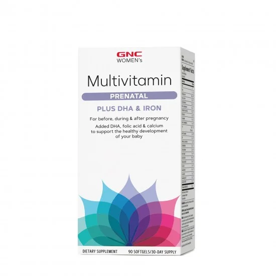 Women's Formula Prenatala cu DHA si Fier, 90 capsule - GNC