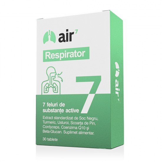 Air 7 Respirator, 30caps, Green Splid