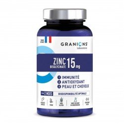 Zinc bisglicinat, 15 mg, 60 caps vegetale, Granions