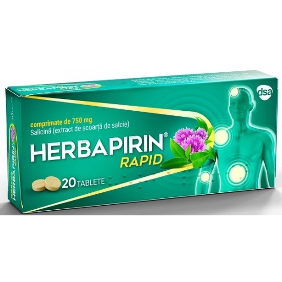 Herbapirin Rapid, 20 caps, GREEN SPLID