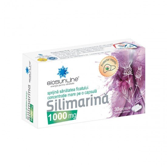 Silimarina 1000 mg, 30 capsule - Helcor