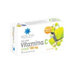 Vitamina C simpla 180 mg, 20 comprimate - Helcor