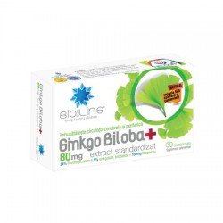 Ginkgo Biloba 80 mg, 30 comprimate - Helcor