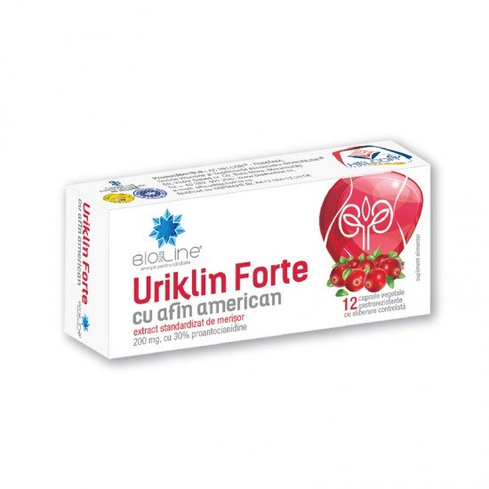 Uriklin Forte, 12 capsule - Helcor