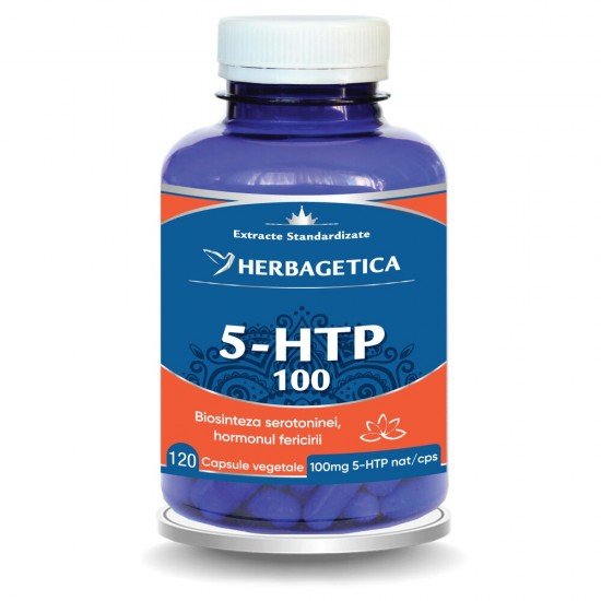 5 HTP 100 Zen Forte, 120 capsule - Herbagetica