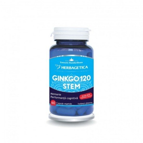 Ginkgo 120 Stem, 60 capsule - Herbagetica