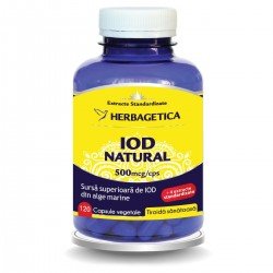 Iod Natural 500mcg, 120 capsule - Herbagetica