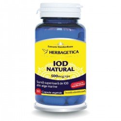 Iod Natural 500mcg, 60 capsule - Herbagetica