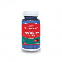 Quercetin cu Vitamina D3, 30 capsule - Herbagetica
