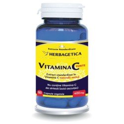Vitamina C Forte 400 mg, 60 capsule - Herbagetica