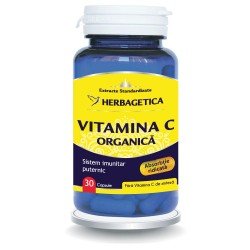 Vitamina C Organica, 30 capsule - Herbagetica