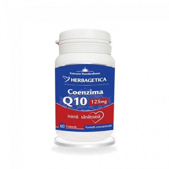 Coenzima Q10 125mg, 60 caps-Herbagetica