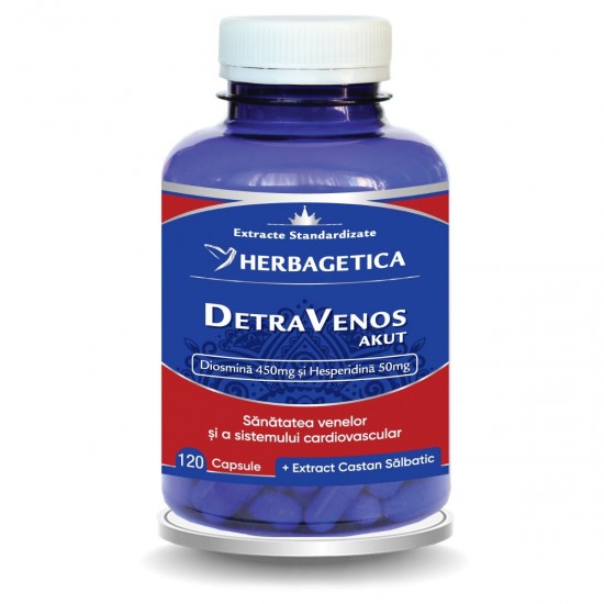 DetraVenos Akut, 120 capsule - Herbagetica
