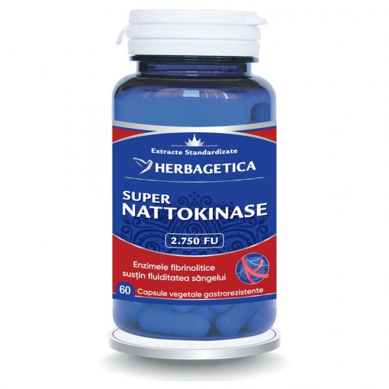 Super Nattokinase, 2750 FU, 60 capsule - Herbagetica