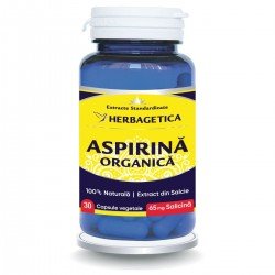 Aspirina Organica, 30 capsule - Herbagetica