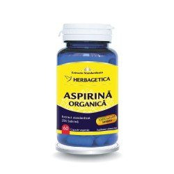 Aspirina Organica, 60 capsule - Herbagetica