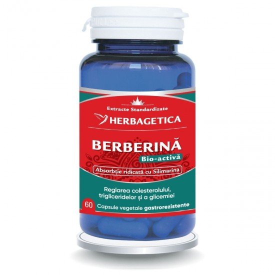 Berberina Bio-activa, 60 capsule - Herbagetica
