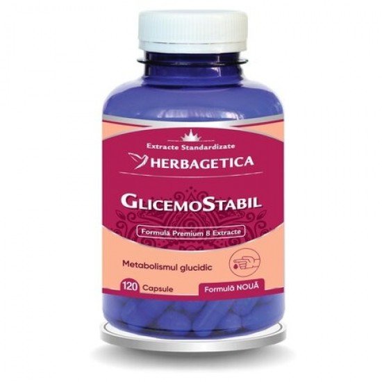 Glicemo Stabil, 120 capsule - Herbagetica