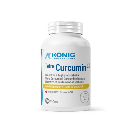 Tetra Curcumin C3 – Curcumin alb, 60 caps, Konig Laboratoriums
