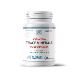 Colloidal Trace Minerals (Minerale trasoare coloidale organice cu acid fulvic), 60 caps, Konig Nutrition Laboratoriums