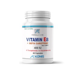 Vitamina E8 + Beta Caroten, 60 caps, Konig Nutrition Laboratiums