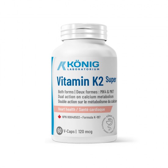 Vitamin K2 120 mcg, 60 caps, Konig Nutrition Laboratorium