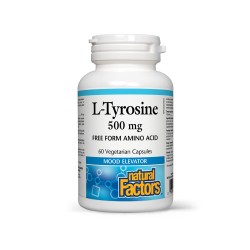 L-Tyrosine 500 mg, 60 caps, Natural Factors
