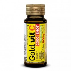 Gold Vit C, Vitamina C lichida 2000 shot, 9 x 25ml (aroma lamaie) - Olimp Labs