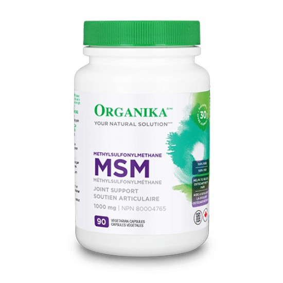 MSM (metil sulfonil metan) 1000 mg, 90 caps, Organika
