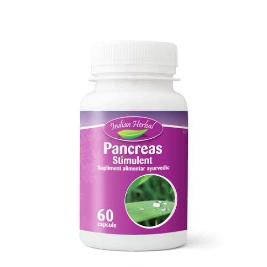 Pancreas Stimulent, Indian Herbal, 60 caps