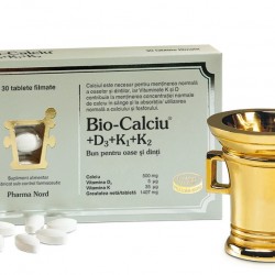 Bio-Calciu + D3 + K1 + K2, 30 tablete - Pharma Nord