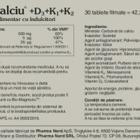 Bio-Calciu + D3 + K1 + K2, 30 tablete - Pharma Nord