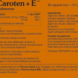 Bio-Caroten + E, 60 capsule - Pharma Nord