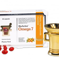 Supliment pentru membranele mucoase BIoActive Omega 7, 60 capsule - Pharma Nord