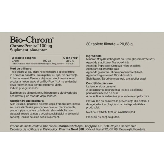 Bio-Chrom, 30 tablete - Pharma Nord