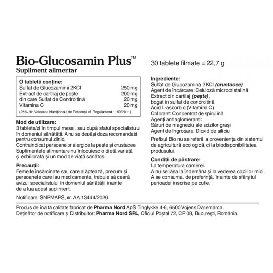 Bio-Glucosamin Plus, 30 tablete - Pharma Nord