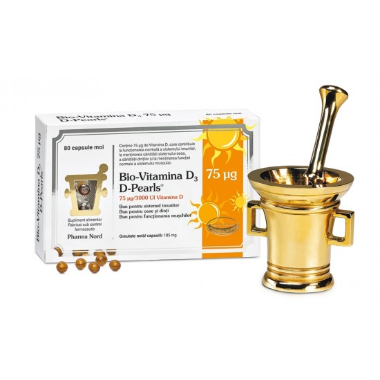 Bio-Vitamina D3-Pearls 75 mcg, 80 capsule, Pharma Nord