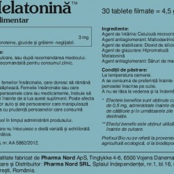 Bio-Melatonina 3 mg, 30 tablete - Pharma Nord